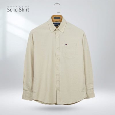 Premium Oxford Cotton Slim Fit Shirt | Biscuit