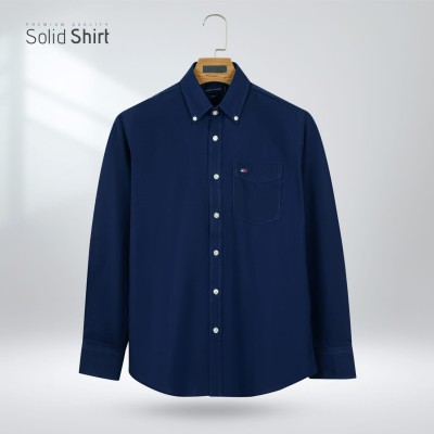 Premium Oxford Cotton Slim Fit Shirt | Nevy Blue