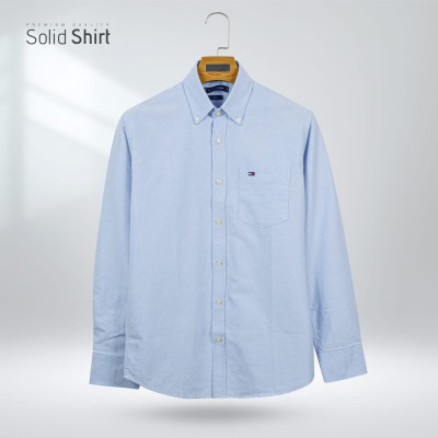 Premium Oxford Cotton Slim Fit Shirt | Sky Blue